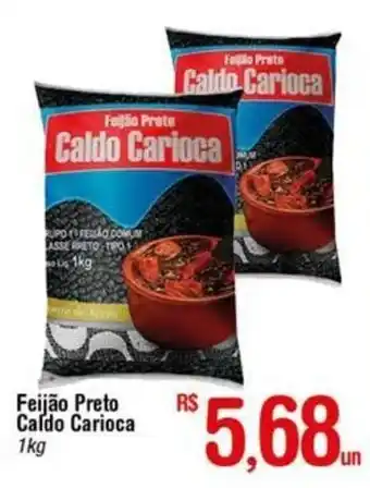 Fort Atacadista Feijao Preto Caldo Carioca 1kg oferta