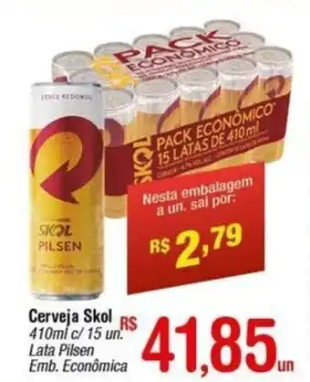 Fort Atacadista Cerveja Skol 410ml c/15 un oferta