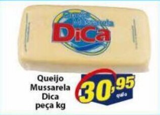 Vencedor Atacadista Queijo mussarela Dica peca 1kg oferta