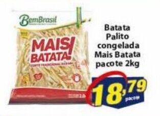 Batata palito congelada Mais Batata pacote 2kg