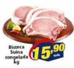 Vencedor Atacadista Bisteca Suina Congelada 1kg oferta