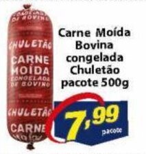 Vencedor Atacadista Carne Moida Bovina Congelada Chuletao pacote 500g oferta