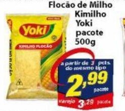 Vencedor Atacadista Flocao de Milho Kimilho Yoki pacote 500g oferta