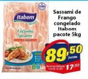 Vencedor Atacadista Sassami de Frango Congelado Itabom pacote 5kg oferta