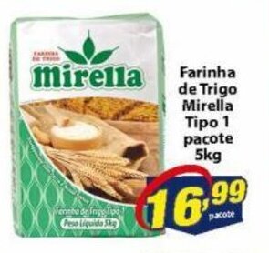 Vencedor Atacadista Farinha de Trigo Mirella tipo 1 pacote 5kg oferta