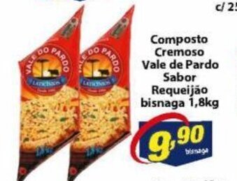 Vencedor Atacadista Composto Cremoso Vale do Pardo Sabor Requeijao bisnaga 1.8kg oferta