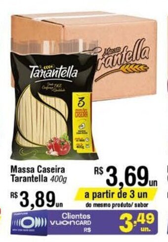 Massa caseira Tarantella 400g