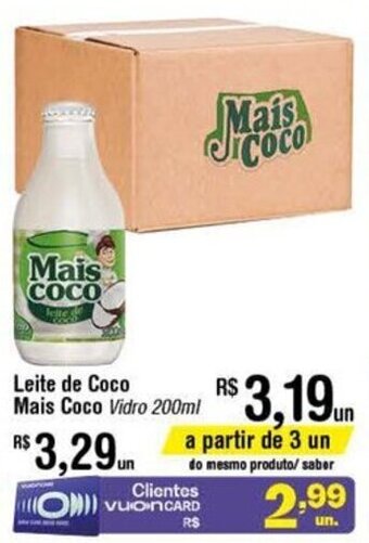 Leite de Coco Mais Coco 200ml