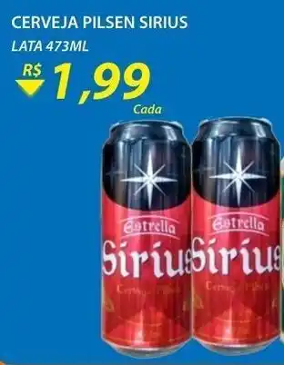 Assaí Atacadista Cerveja Pilsen Sirius 473ml oferta
