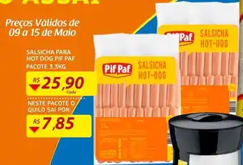 Salsicha para Hot Dog Pif Paf 3.3kg