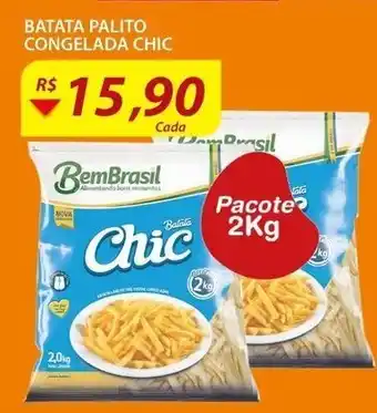 Assaí Atacadista Batata Palito Congelada Chic 2kg oferta
