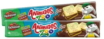 Biscoitos rech richester animados zoo sabores 130gr