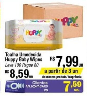 Toalha umedecida Huppy Baby Wipes