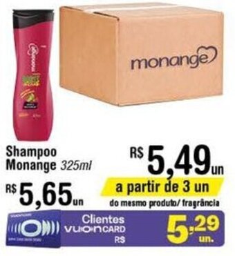 Fort Atacadista Shampoo Monange 325ml oferta