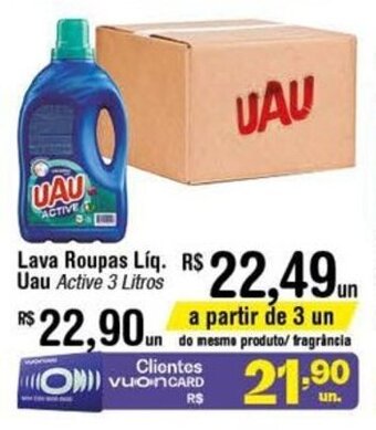 Fort Atacadista Lava roupas Liq. Uau 3L oferta