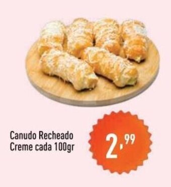 Supermercados Pague Menos Canudo Recheado Creme cada 100g oferta