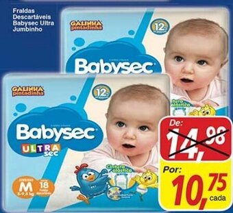 Supermercados Guanabara Fraldas Descartaveis Babysec Ultra Jumbinho oferta