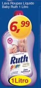 Supermercados Guanabara Lava roupas Liquido Baby Ruth 1L oferta
