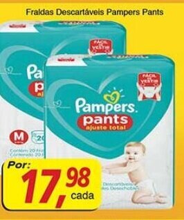 Supermercados Guanabara Fraldas Descartaveis Pampers pants oferta