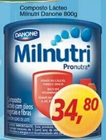 Supermercados Guanabara Composto Lacteo Minutri Danone 800g oferta