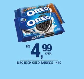 DB Supermercados Biscoito recheado oreo sabores 144g oferta