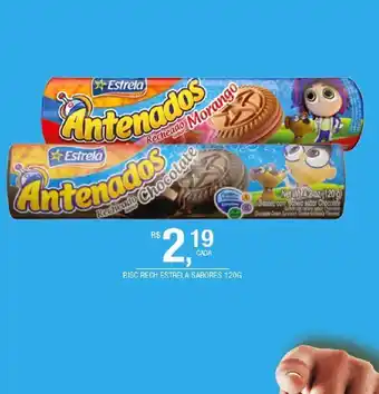 DB Supermercados Biscoito recheado estrela sabores 120g oferta