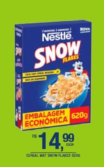 DB Supermercados Cereal snow flakes 620g oferta