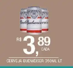 DB Supermercados Cerveja budweiser 350ml oferta