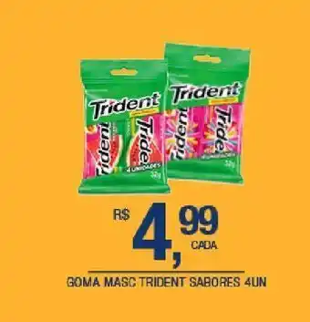 DB Supermercados Goma mascar trident sabores 4un oferta