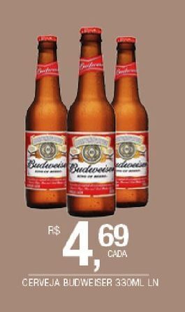 DB Supermercados Cerveja budweiser 330ml oferta