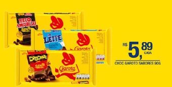 Chocolate garoto sabores 90g