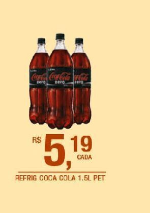 DB Supermercados Refrigerante coca cola 1,5l oferta
