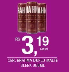 DB Supermercados Cerveja brahma duplo malte sleek 350ml oferta