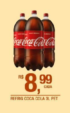 Refrigerante coca cola 3l