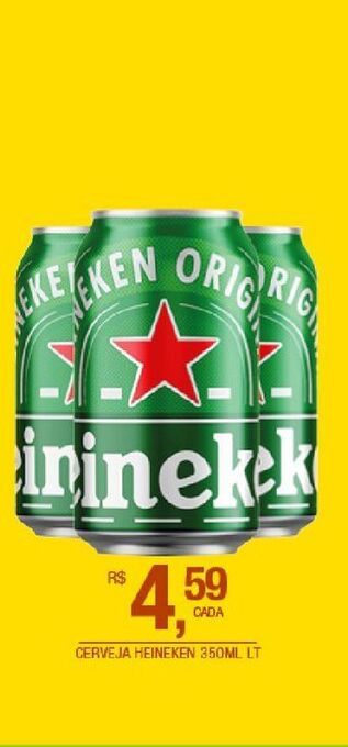 DB Supermercados Cerveja heineken 350ml oferta