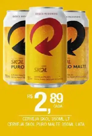 DB Supermercados Cerveja skol 350ml oferta