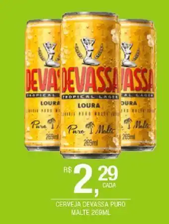 DB Supermercados Cerveja devassa puro malte 269ml oferta
