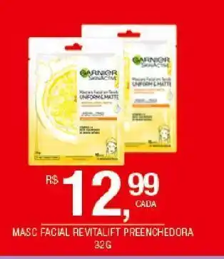 Máscara facial revitalift preenchedora 32g