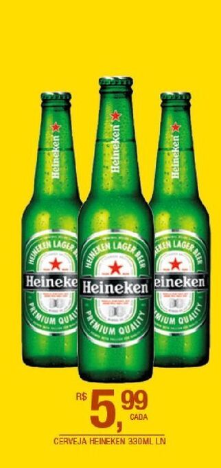 DB Supermercados Cerveja heineken 330ml oferta