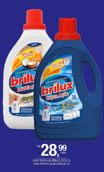 Lava roupa líquido brilux coco 3l