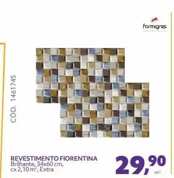 Telhanorte Revestimento fiorentina brilhante, 34x60 cm, cx 2,10 m2, extra oferta