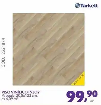 Telhanorte Piso vinílico injoy papoula, 20,8x123 cm, cx 4,09 m2 oferta