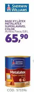 Telhanorte Base xy látex metalatex superlavável color acrílica, fosca, 0,8 l oferta