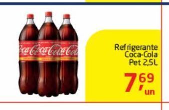 Tenda Atacado Refrigerante coca-cola pet 2,5 l oferta