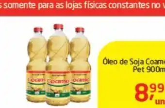 Tenda Atacado Óleo de soja coamo 900 ml oferta