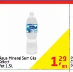 Tenda Atacado Agua mineral sem gas select pet 1,5 l oferta