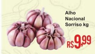 Mart Minas Alho nacional sorriso kg oferta
