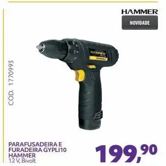 Parafusadeira e furadeira gypli10 hammer 12 v, bivolt