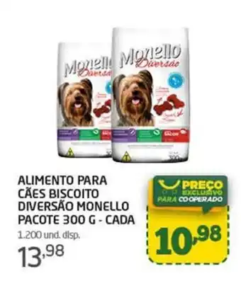 Cooper Alimento para caes Biscoito Diversao Monello pacote 300g cada oferta