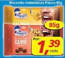 Supermercados Guanabara Macarrao Instantaneo Panco 85g oferta